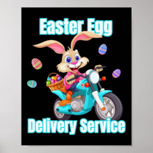 Poster Serviço de Entrega de Ovos de Páscoa para Pais Mãe