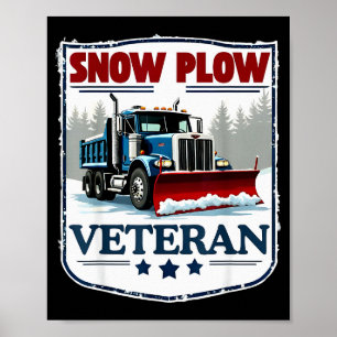Poster Serviço de Inverno Limpa Neve Veterano Aposentado