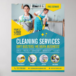 Poster Serviço de Limpeza Profissional