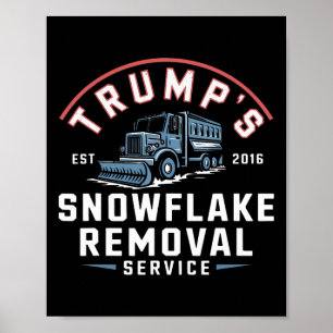 Poster Serviço de Remoção do Floco de Neve Enganado Trump
