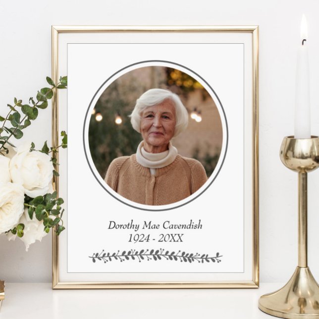 Poster Serviço Funerário Memorial Fotográfico Redondo Min (Criador carregado)