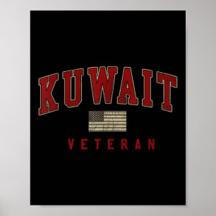 Poster Serviço Militar de Camisas de Guerra do Kuwait