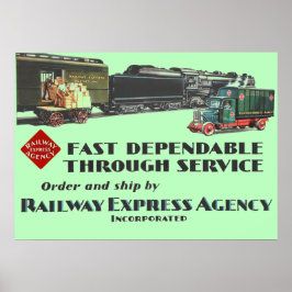 Poster Serviço Rápido Dependente do Ferroviário Express