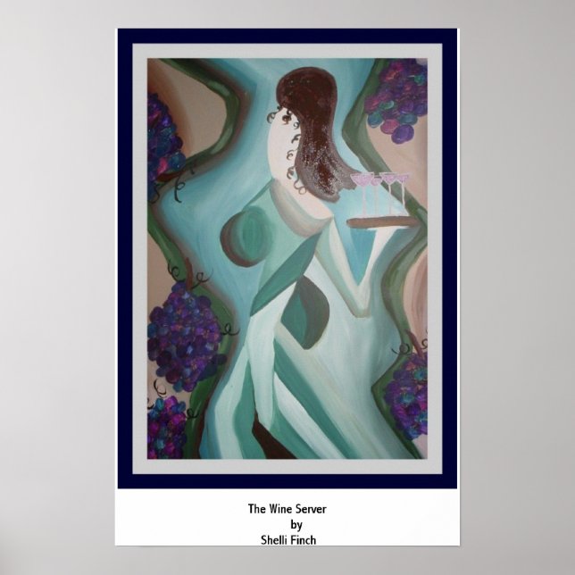 Pôster Servidor de vinho (Frente)