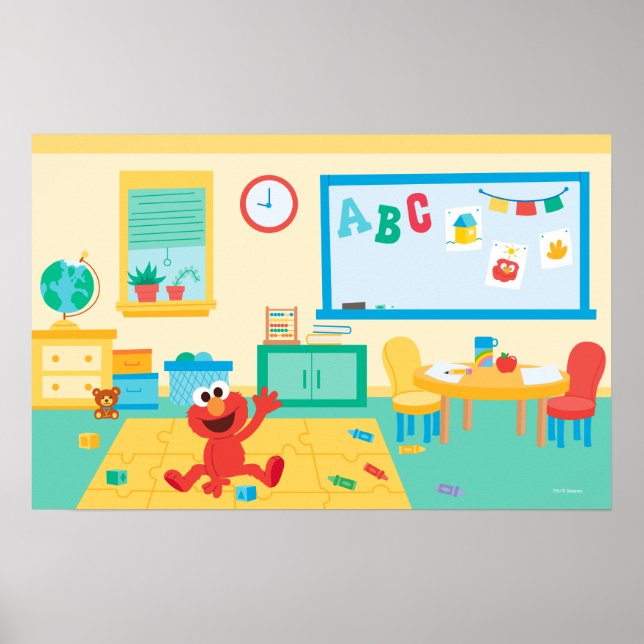 Poster Sesame Street | Cena da Sala de Aula (Frente)