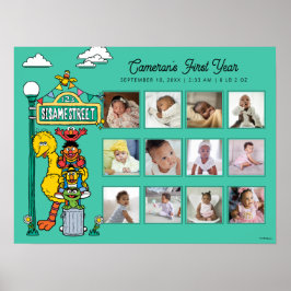 Poster Sesame Street Characters & Street Sign