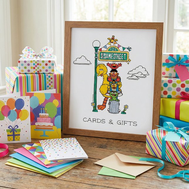 Poster Sesame Street Characters & Street Sign (Criador carregado)