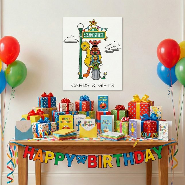 Poster Sesame Street Characters & Street Sign (Criador carregado)