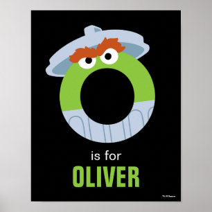 Poster Sesame Street O é de Oscar