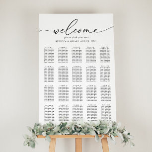 Poster Sessão de Casamento Branco e Preto de Script Elega