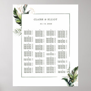 Poster Sessão de Casamento Tropical ORDER ALFABÉTICO