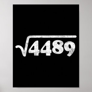 Poster Sessenta e Sete 67 Meme Raiz Quadrada 4489 Gíria M