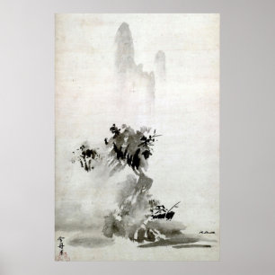 Poster Sesshu Toyo Haboku - Sansui Landscape