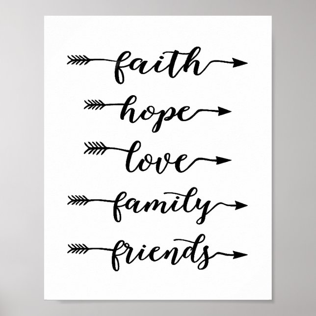 Poster Seta de palavras (Frente)