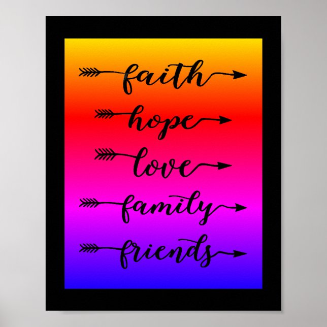 Poster Seta de palavras (Frente)