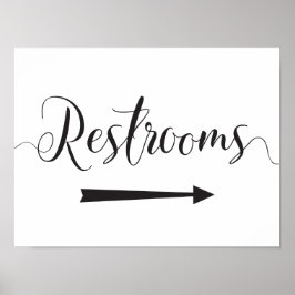 Poster Seta Direita para Sinalizar Direções nos Restauros