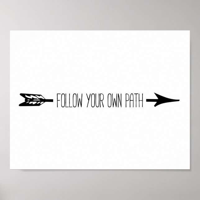 Poster Seta para seu próprio caminho (Frente)