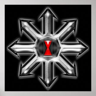 Pôster Setas do Caos - Viúva Negra