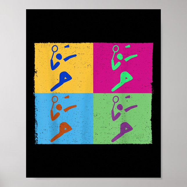 Poster Setback Game Shuttle Sport Badminton Racket For Me (Frente)