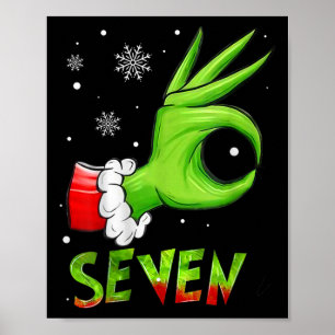 Poster Sete 6 7 Piadas Meme Papai Noel Natal Xmas Profess