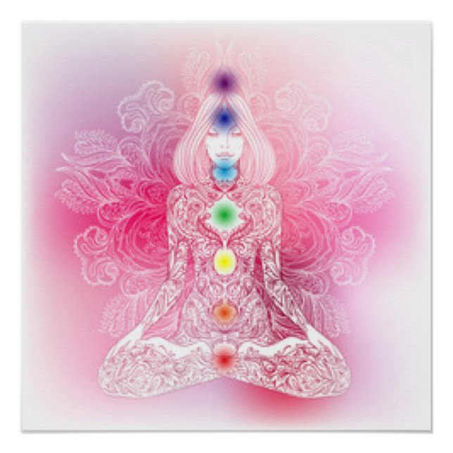 Pôster Sete Chakras - Senhora Rosa (Frente)