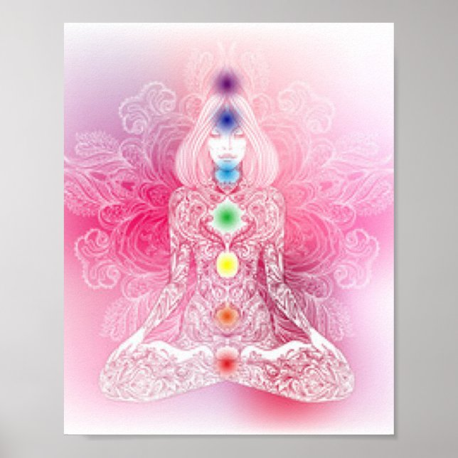 Pôster Sete Chakras - Senhora Rosa (Frente)