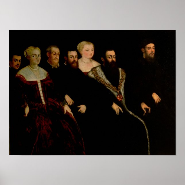 Poster Sete membros da família Soranzo (Frente)