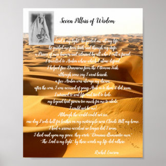 Poster Sete pilares da sabedoria um poema em T E Lawrence