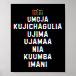 Poster Sete Princípios De Kwanzaa Happy Kwanzaa 10