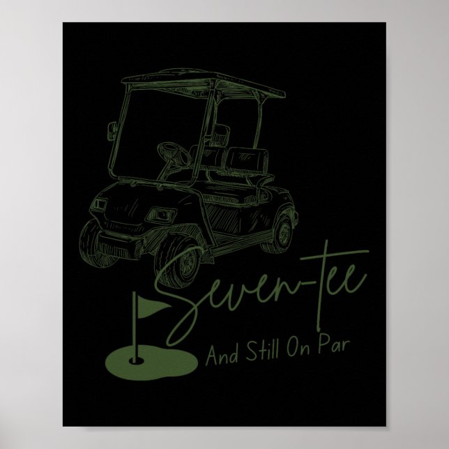 Poster Sete Teus Ainda Em Par 70 Aniversário Golfe L (Frente)