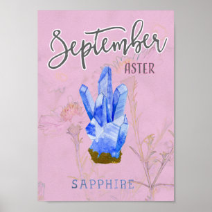 Poster Setembro Aniversário da Flor e Bastão
