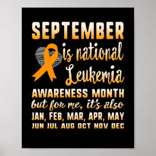 Poster Setembro é guerra de conscientização da leucemia n