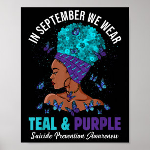 Poster Setembro Vestimos Prevenção ao Suicídio de Roxo Te