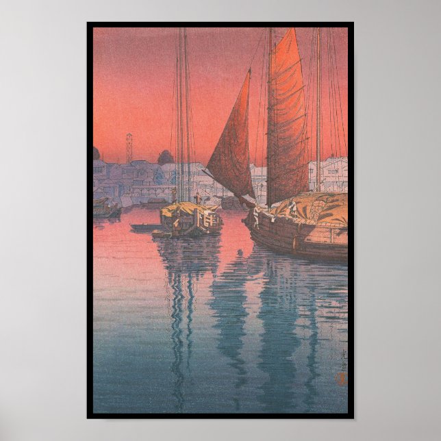 Poster Seto Inland Sea Tomonotsu Tsuchiya Koitsu (Frente)