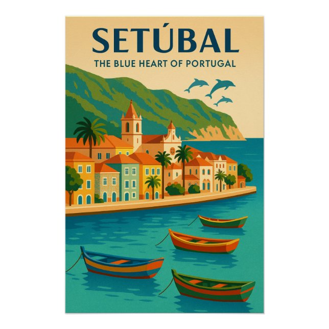 Pôster Setúbal – O Coração Azul de Portugal (Frente)