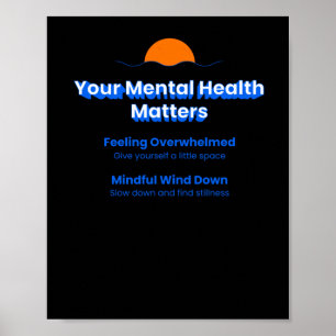 Poster Seu adesivo de saúde mental