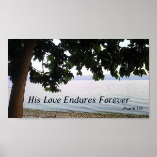 Poster Seu Amor Dura Para Sempre Salmo 136