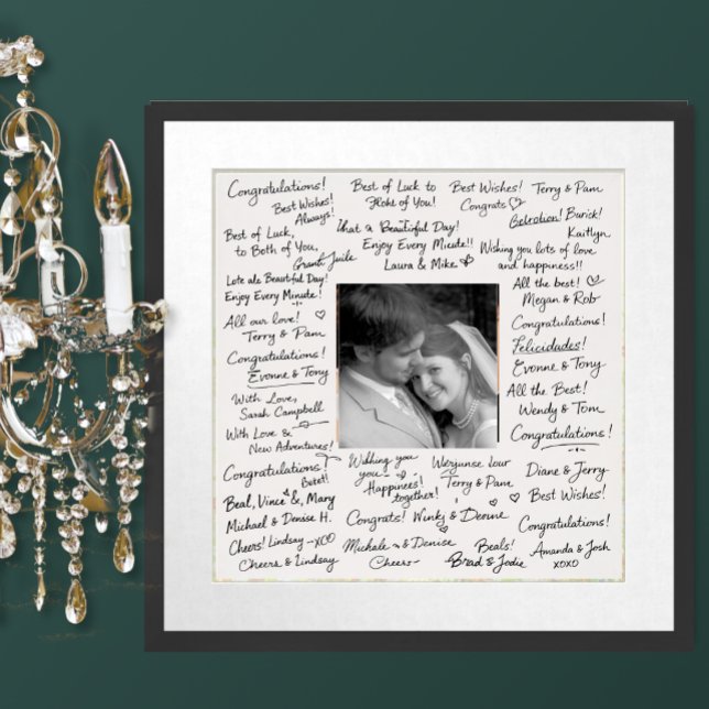 Pôster Seu Cartaz de Casamento com Foto (Criador carregado)