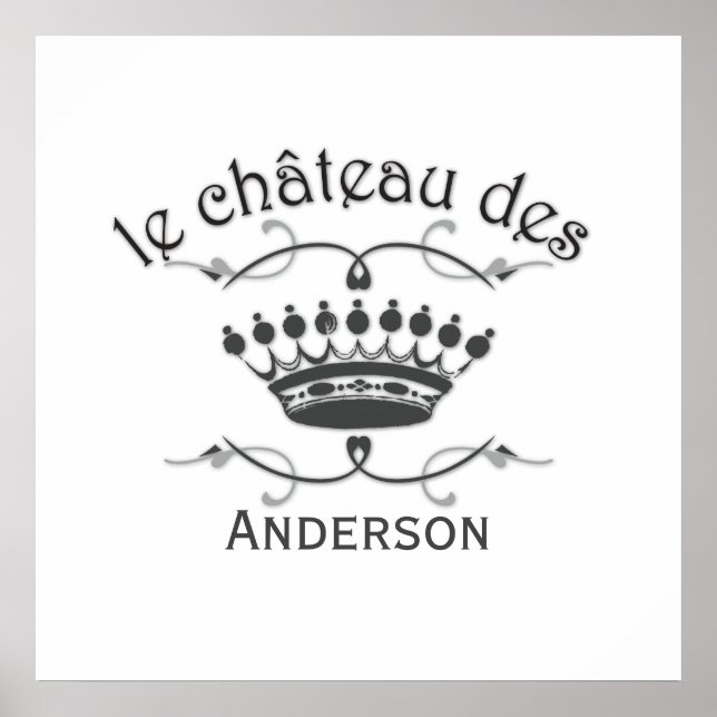 Poster Seu Chateau com Coroa (Frente)