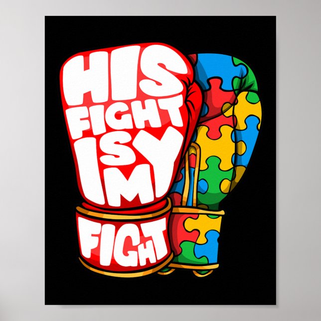 Poster Seu Combate É Meu Combate Dia de Conscientização d (Frente)
