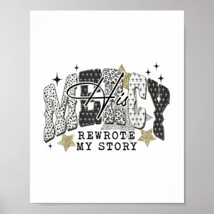 Poster Seu Compaixão Reescreveu Minha Bíblia Cristã Histó