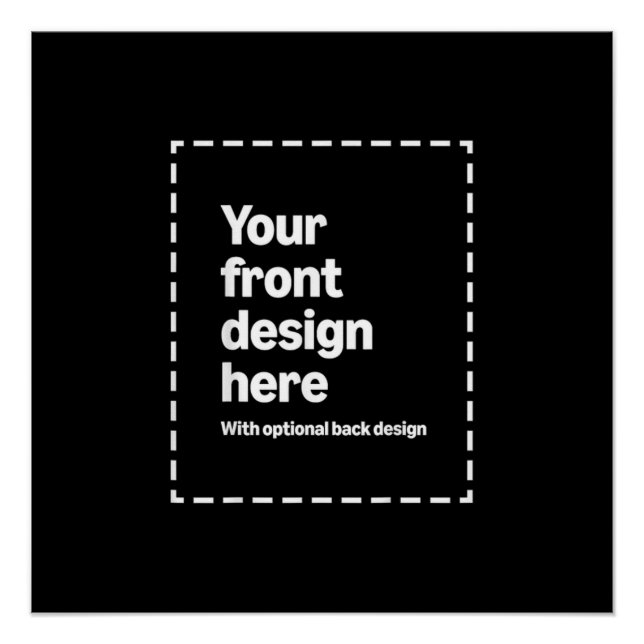 Pôster Seu Design Aqui (Frente)