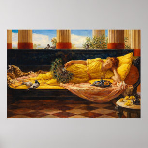 Poster Seu doce não fazer nada de John William Waterhouse