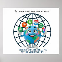 Seu Futuro Seus Passos Dia da Terra Sustentabilida