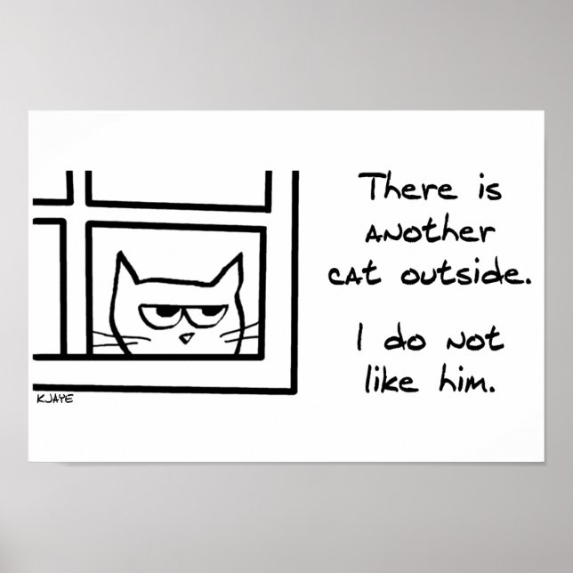 Poster Seu Gato Não Gosta Daquele Outro Gato (Frente)