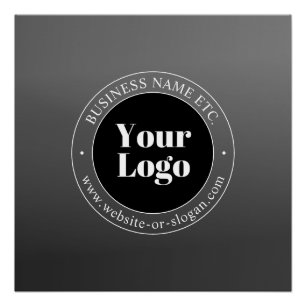 Pôster Seu logotipo ou design de negócios & texto editáve