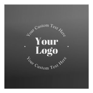 Pôster Seu logotipo ou design de negócios & texto editáve