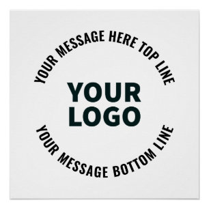 Pôster Seu logotipo ou imagem Texto editável em negrito