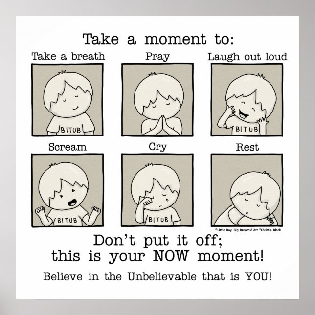 Poster Seu momento atual (Frente)