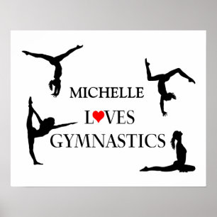 Pôster "SEU NOME" Adora ginástica